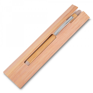 Caneta Ecológica de Bambu Personalizada com Estojo