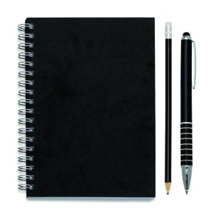 kit caderno, caneta e lápis Personalizado