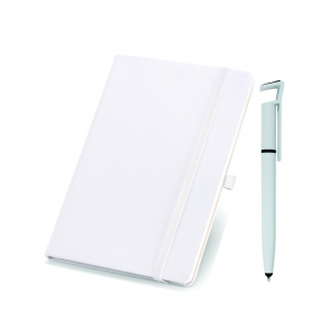 kit de caderno e caneta personalizados PRETO