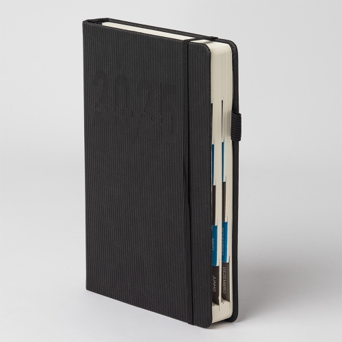 Agenda Diária 2026 com Porta-Canetas, Capa Dura -02469