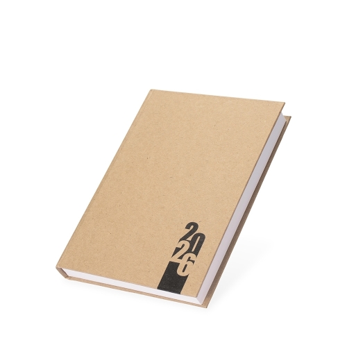 Agenda Diária 2026 Personalizada com Capa Kraft-15117P