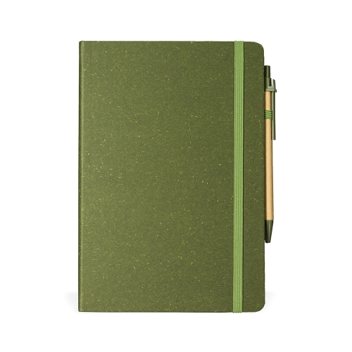 Caderneta Fibra de Arroz com Caneta Ecológica-08290