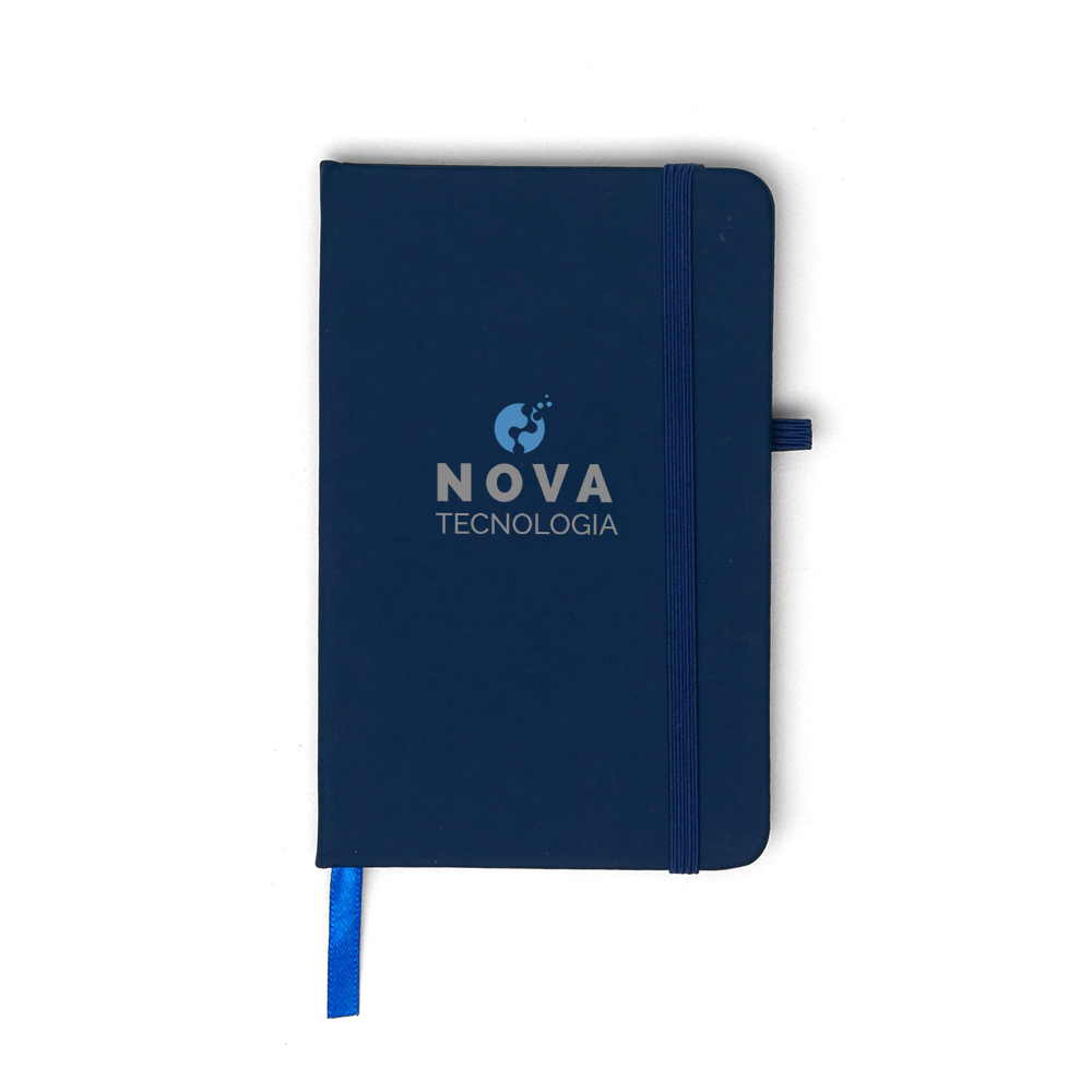 Caderneta tipo Moleskine com Porta Caneta -14091