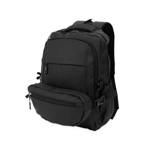 Conjunto Mochila e Pochete Couro Sintético Personalizado-09481