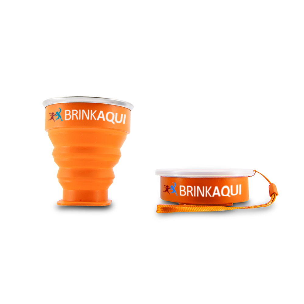 Copo Retrátil Silicone 200ml Personalizado-14340