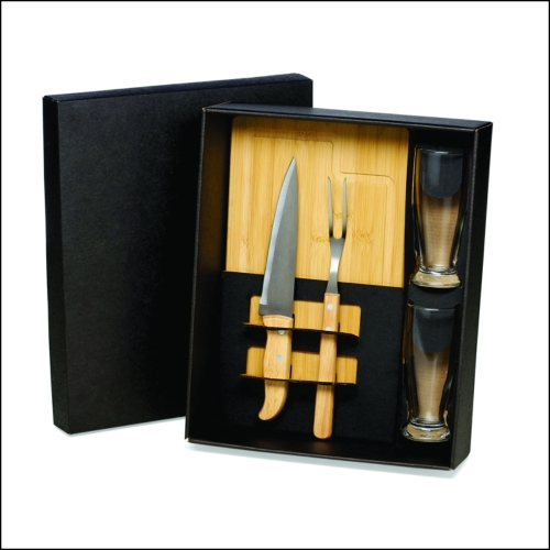 Kit Para Churrasco Com Copos - 5 Pçs Personalizados-KT-9027L