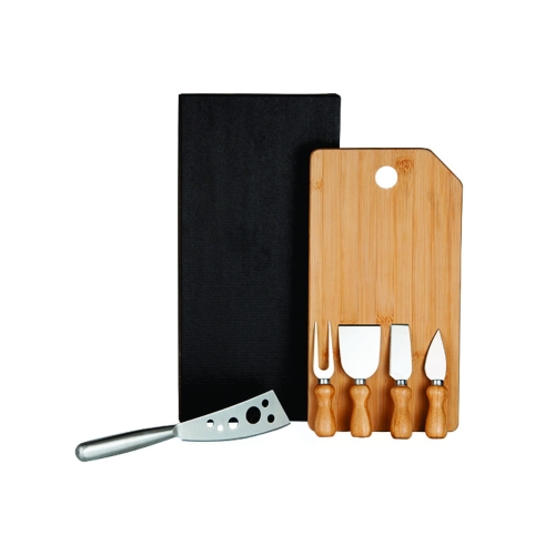 Kit Para Queijo Em Bambu Personalizado-KT-90023