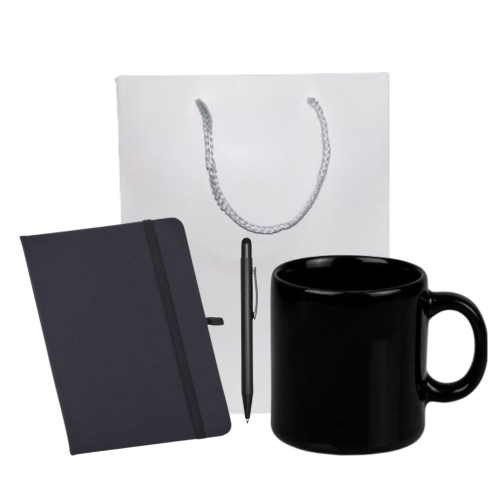 Kit Personalizado para Brindes Corporativos - Caneca, Caderneta e Caneta-kit-41271