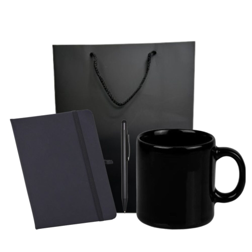 Kit Personalizado para Brindes Corporativos - Caneca, Caderneta e Caneta-kit-41271