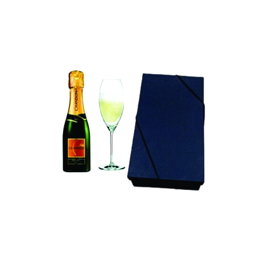 Kit taça e mini Chandon em caixa personalizada-11015kit