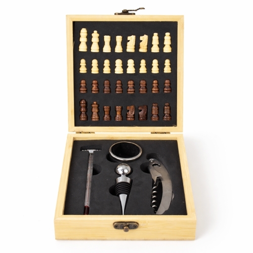 Kit Vinho Xadrez 4 Peças Personalizado-19118