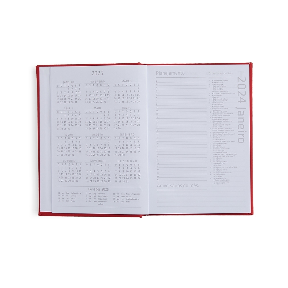 Agenda 2026 Personalizada com Capa Dura em Cromato