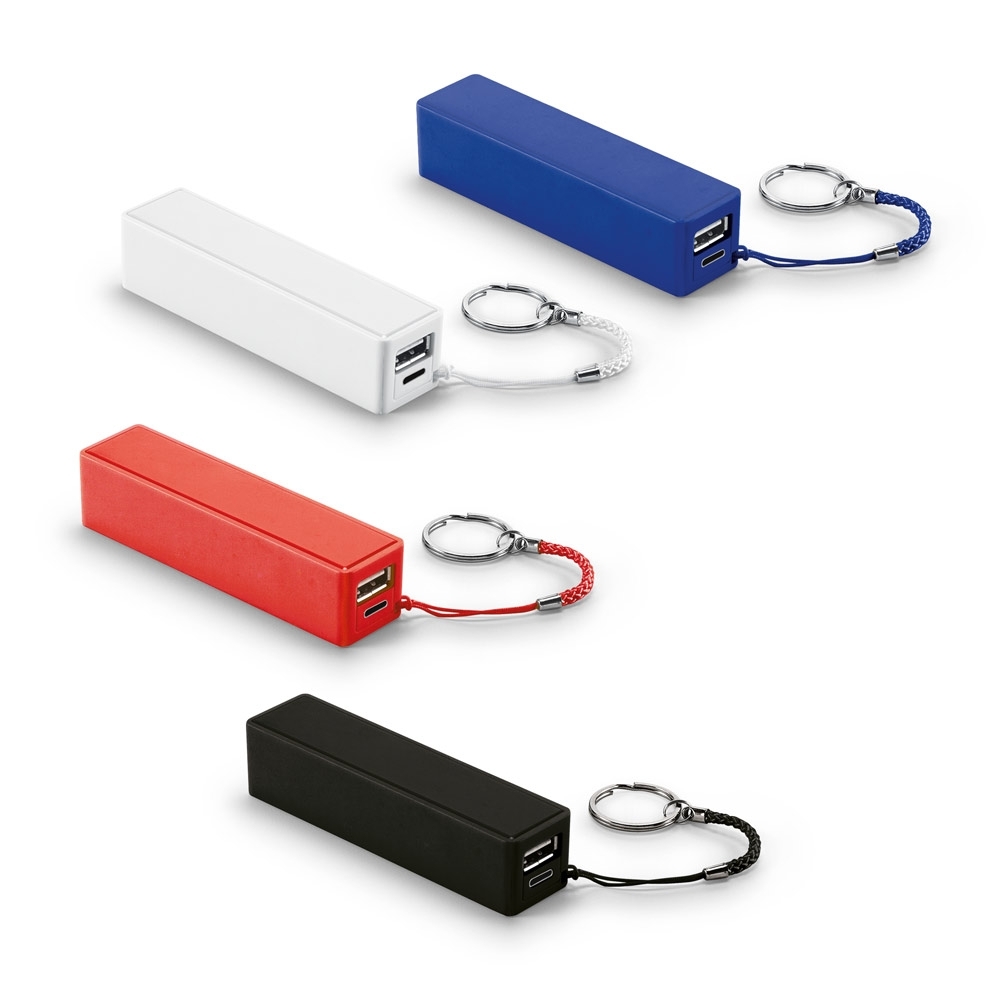 Bateria Portátil 1.200 mAh Personalizada em ABS com USB-A