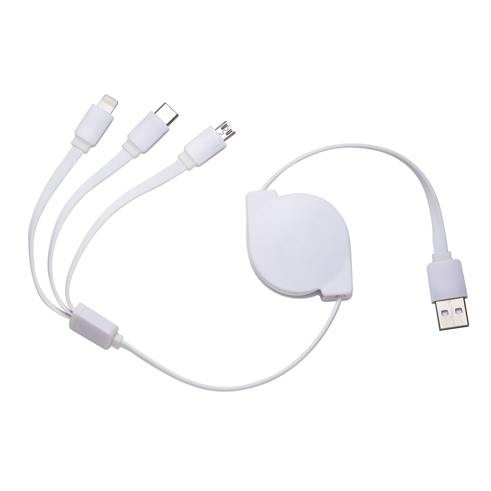  Cabo USB Retrátil 3 em 1-10338