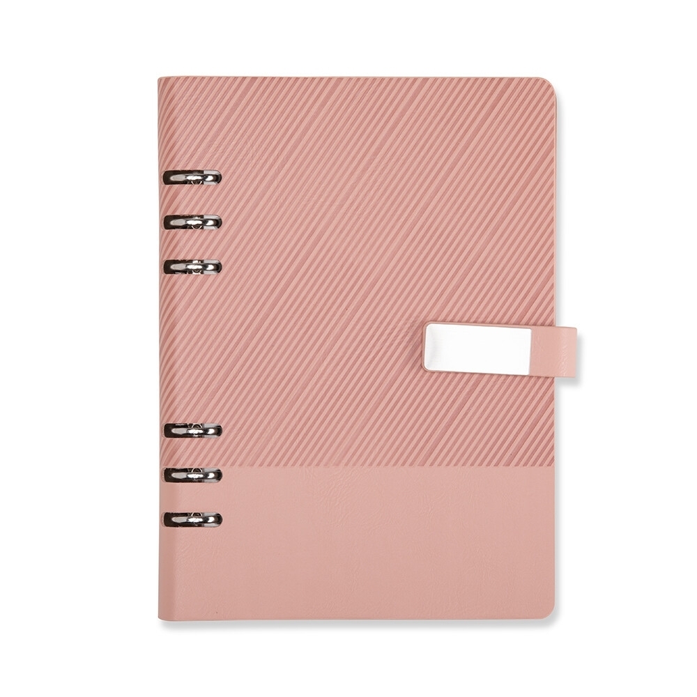 Caderno Fichário Couro Sintético Personalizado-19140