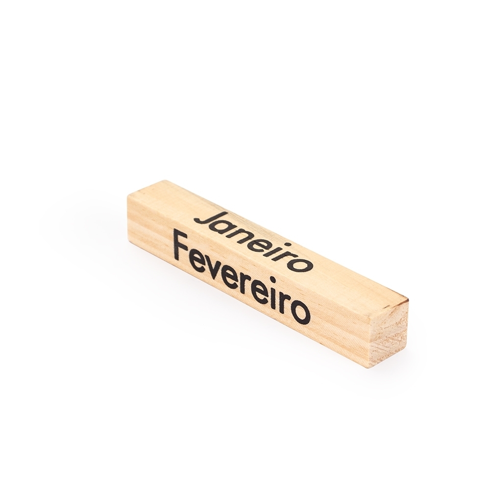 Calendário Permanente de Madeira 