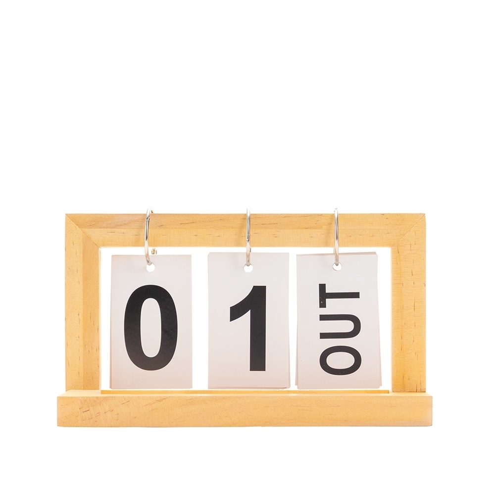 Calendário Permanente de Madeira Personalizado