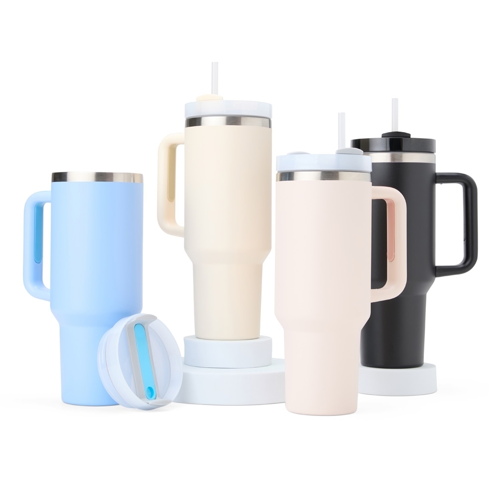 Caneca Térmica Com Canudo 1,2L
