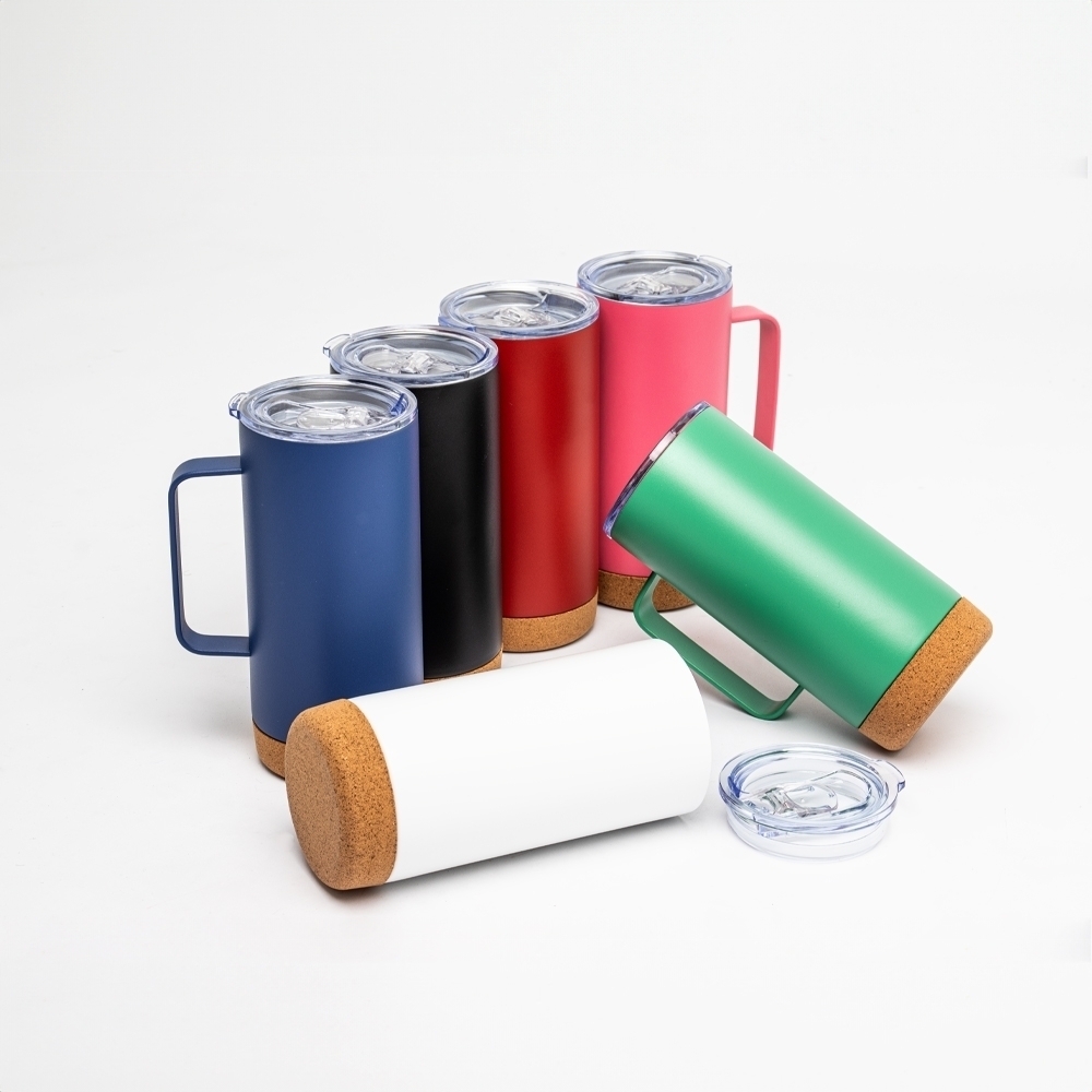 Caneca Térmica com Cortiça de 500ml Personalizado
