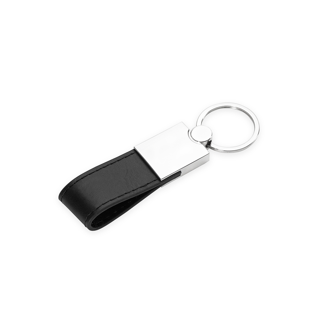 Chaveiro de Metal com Couro Personalizado-15347