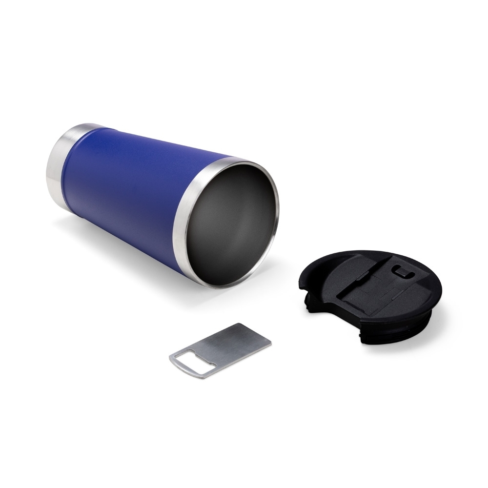 Copo Inox 500ml Personalizado com Tampa e Abridor Removível