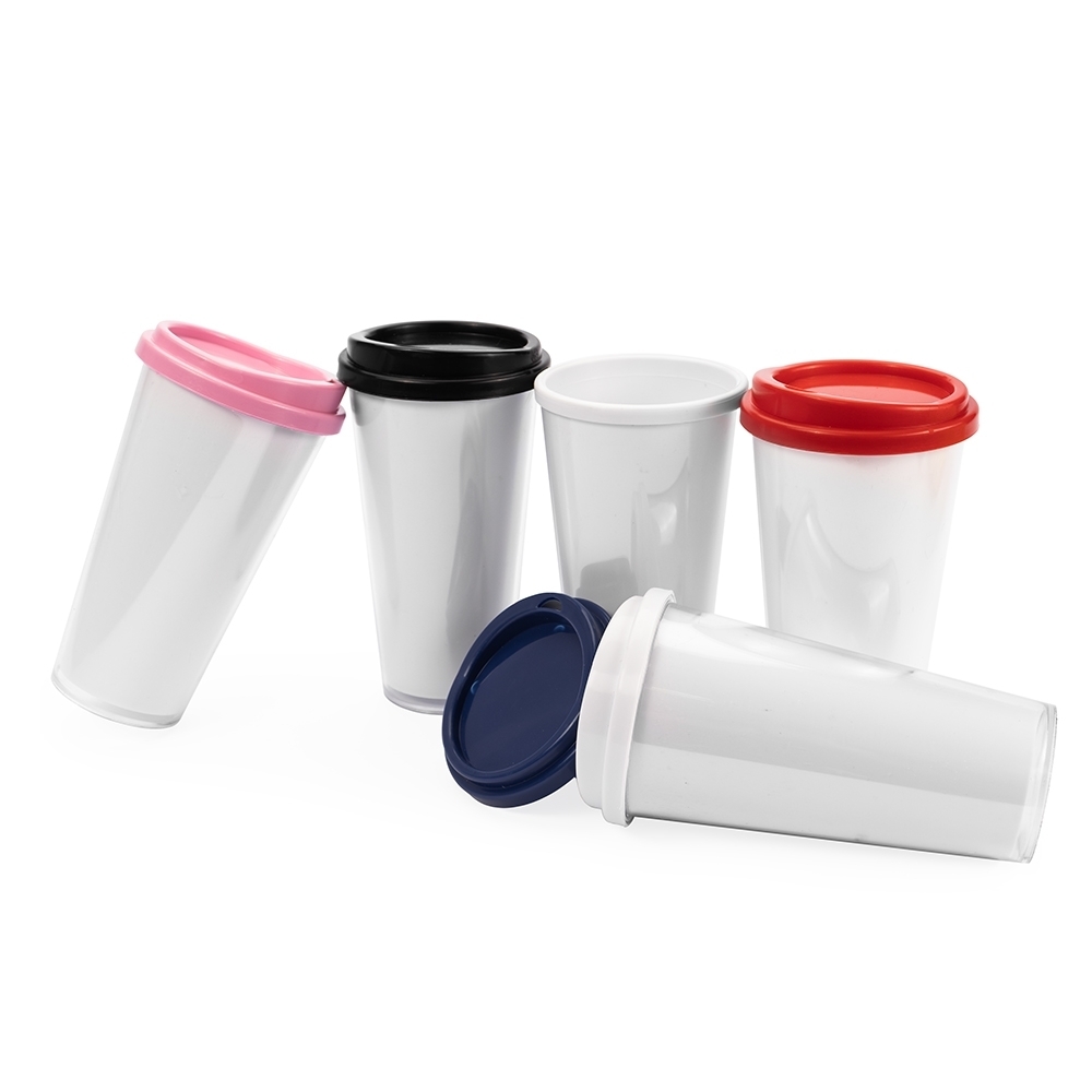 Copo Plástico Duplo 400ml 