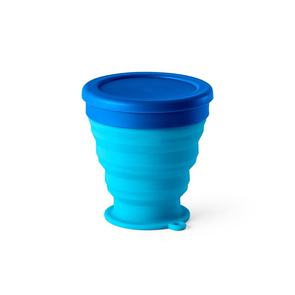 Copo de viagem dobrável 240 ml AZUL-94696-AZU