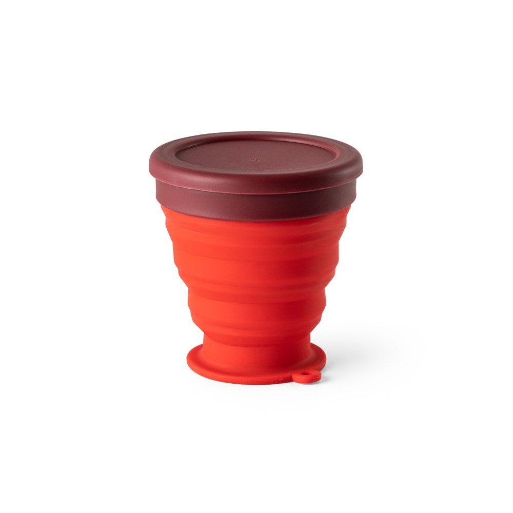 Copo de viagem dobrável 240 ml VERMELHO-94696-VM