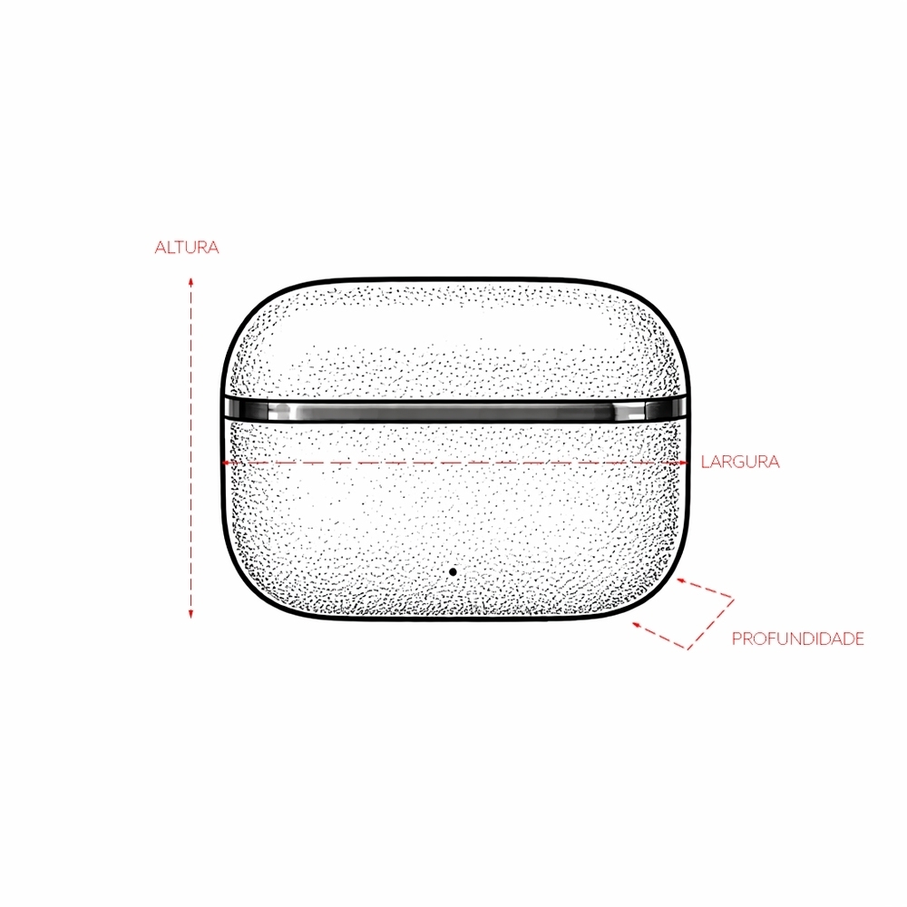 Fone de Ouvido Bluetooth com Case Carregador Personalizado