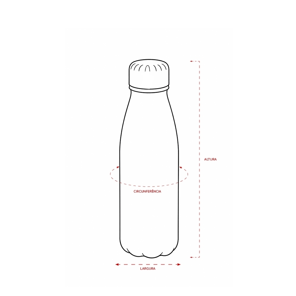 Garrafa Alumínio 550ml Personalizada
