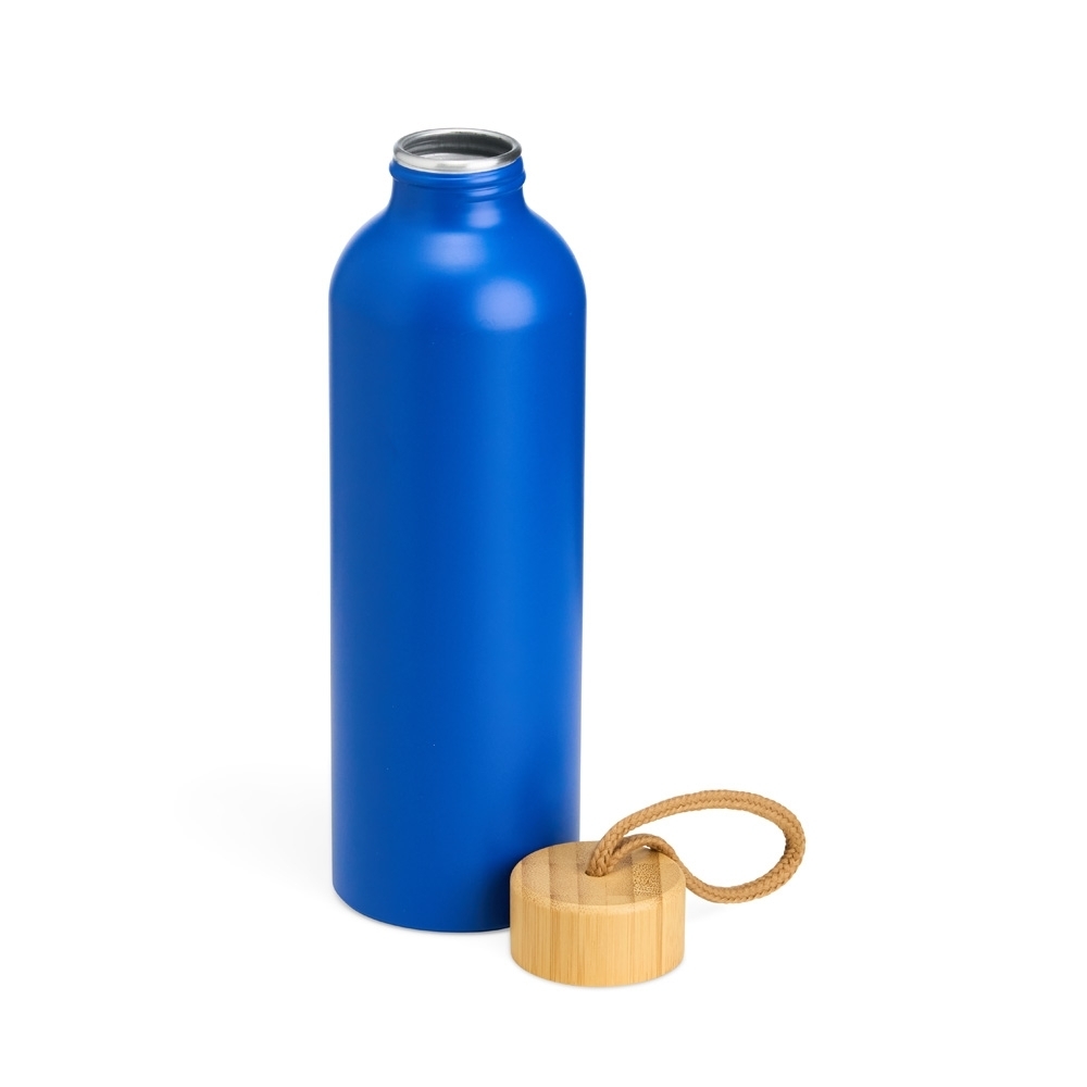 Garrafa de Alumínio com Tampa de Bambu 800ml 