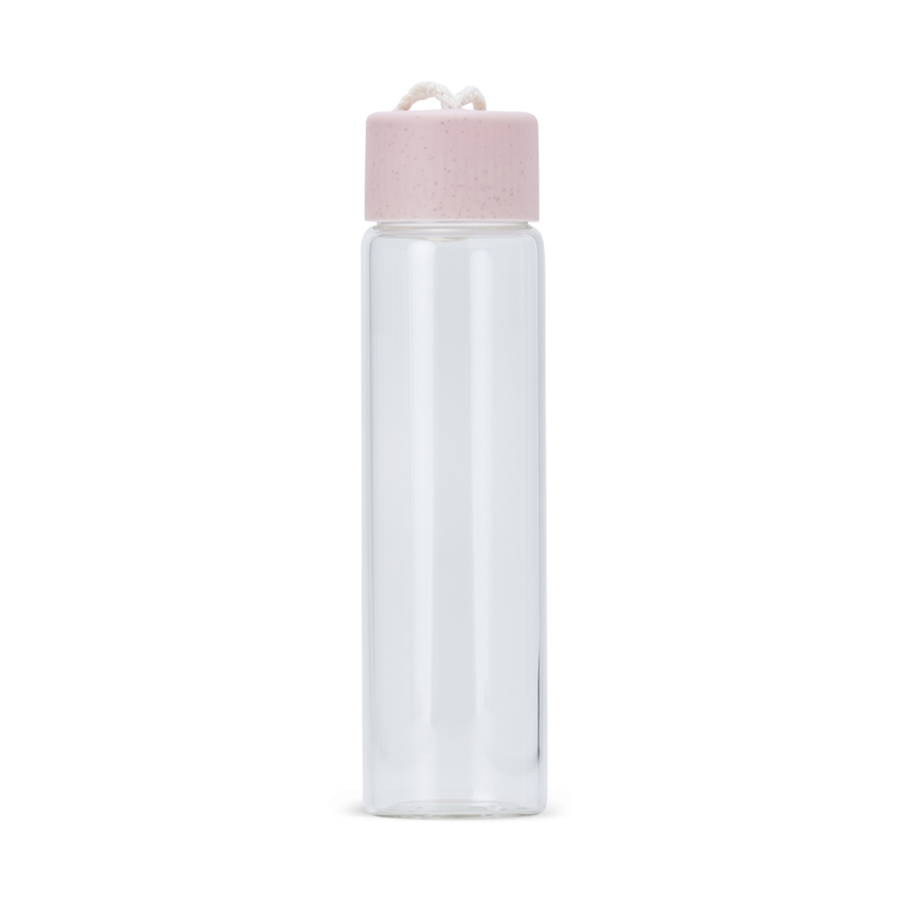 Garrafa de Vidro 330ml Personalizada com Tampa e Alça