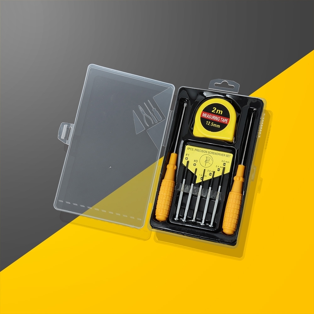 Kit Ferramentas 8 Peças Personalizado com Trena e Chaves