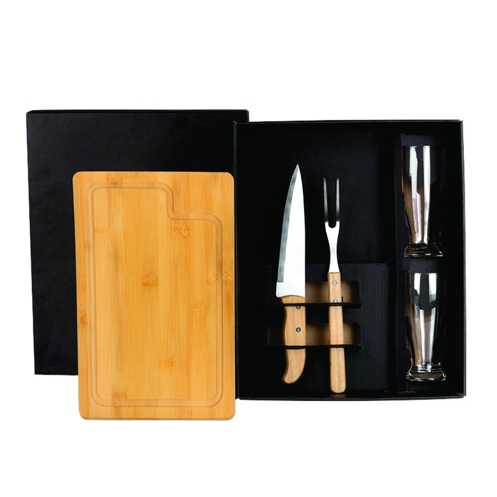 Kit Para Churrasco Com Copos - 5 Pçs Personalizados