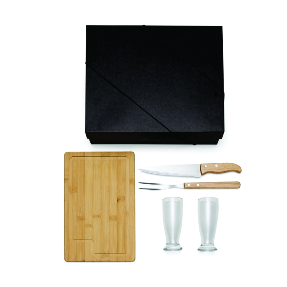 Kit Para Churrasco Com Copos - 5 Pçs Personalizados-KT-9027L