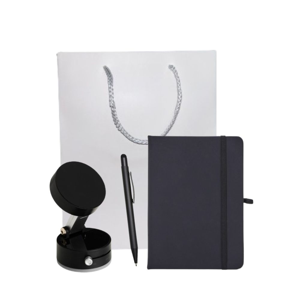 Kit de Brindes Caderneta, Caneta e Suporte para Celular-kit-08333