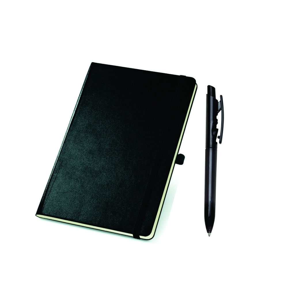 Kit moleskine com caneta PRETO-93721kit-PRE