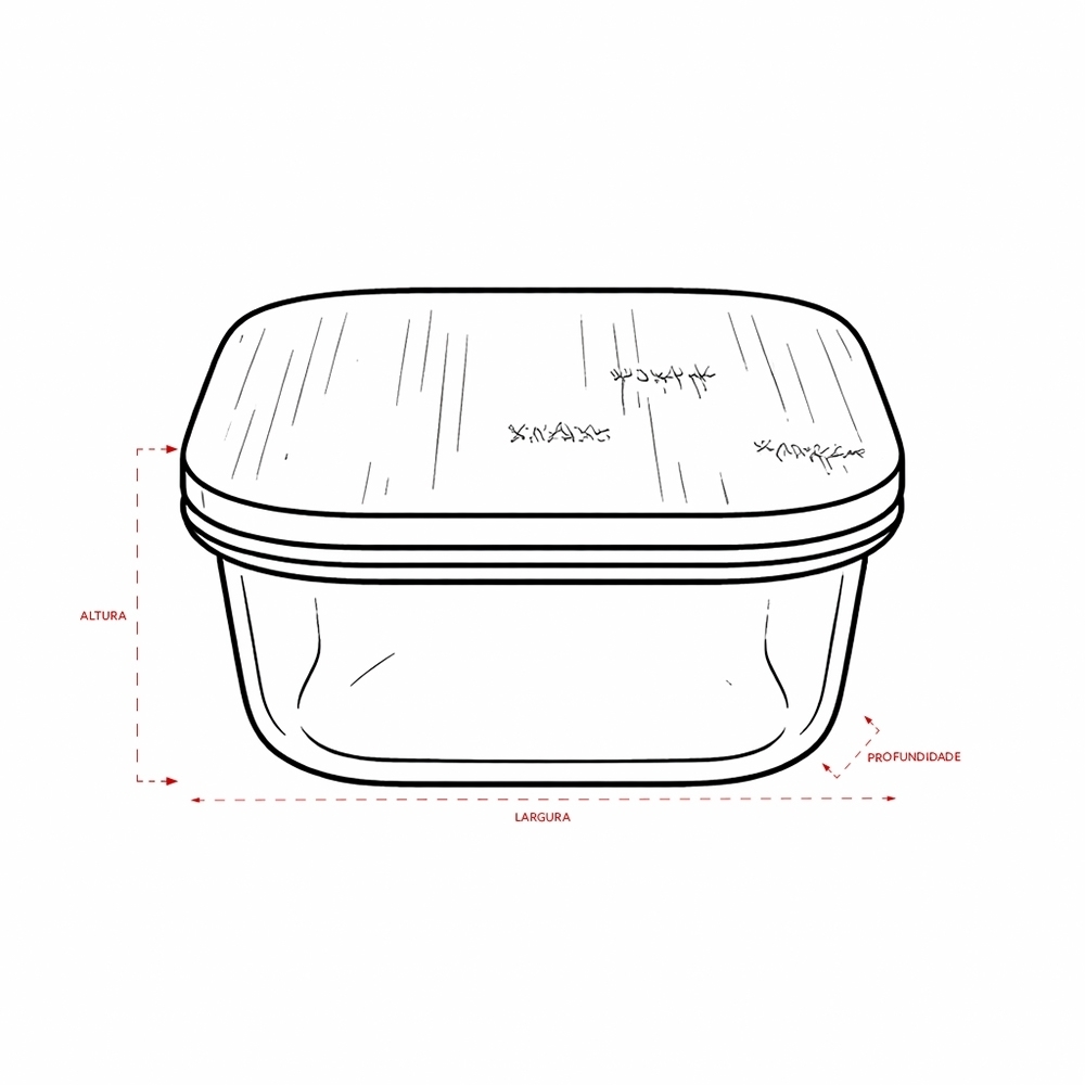 Marmita Vidro 400ml Personalizada