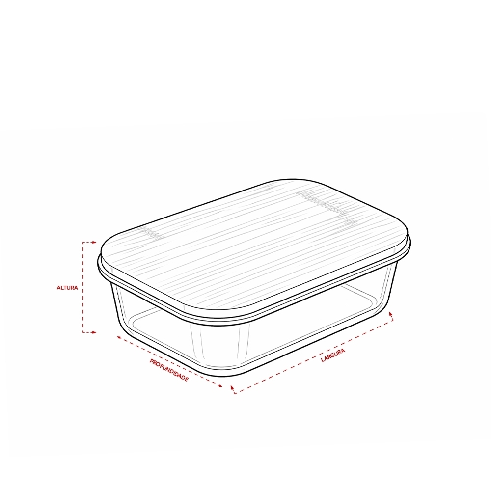 Marmita Vidro 650ml Personalizada