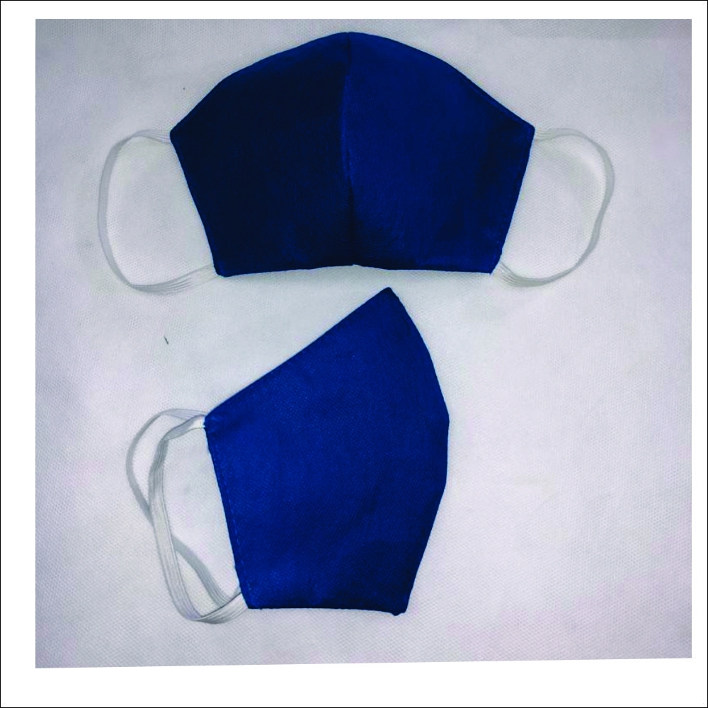 Máscara microfibra AZUL-050A-AZU