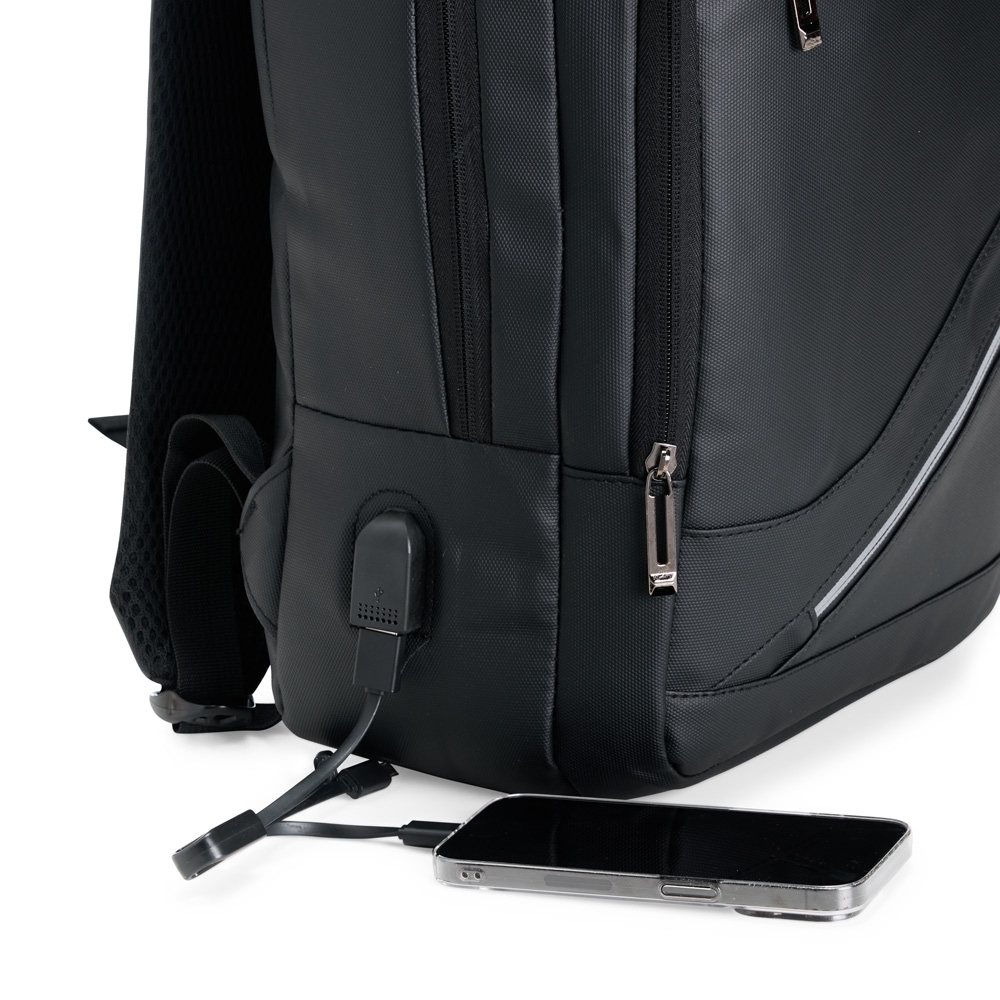 Mochila Couro Sintético 18L com USB