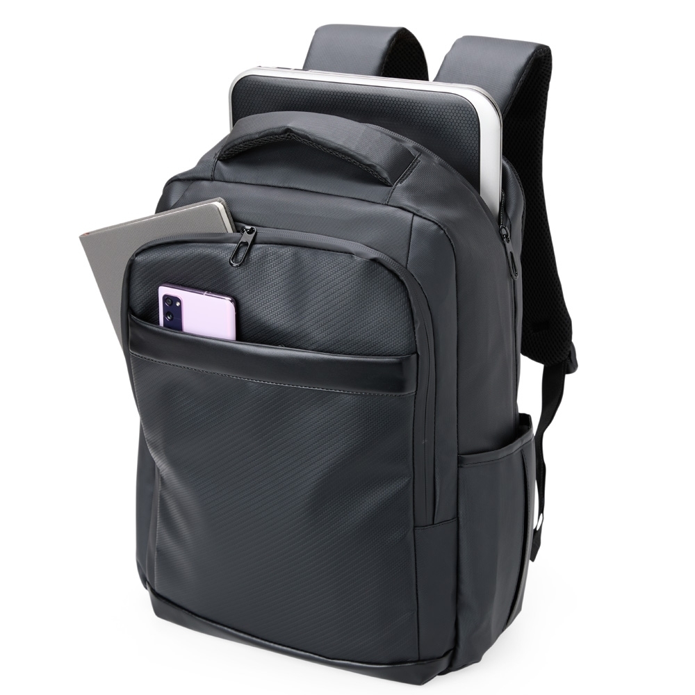 Mochila Couro Sintético USB 36 Litros Personalizada