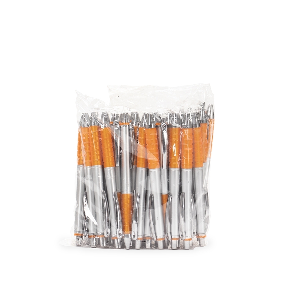 Pacote Caneta Plástica com 50pçs Personalizada