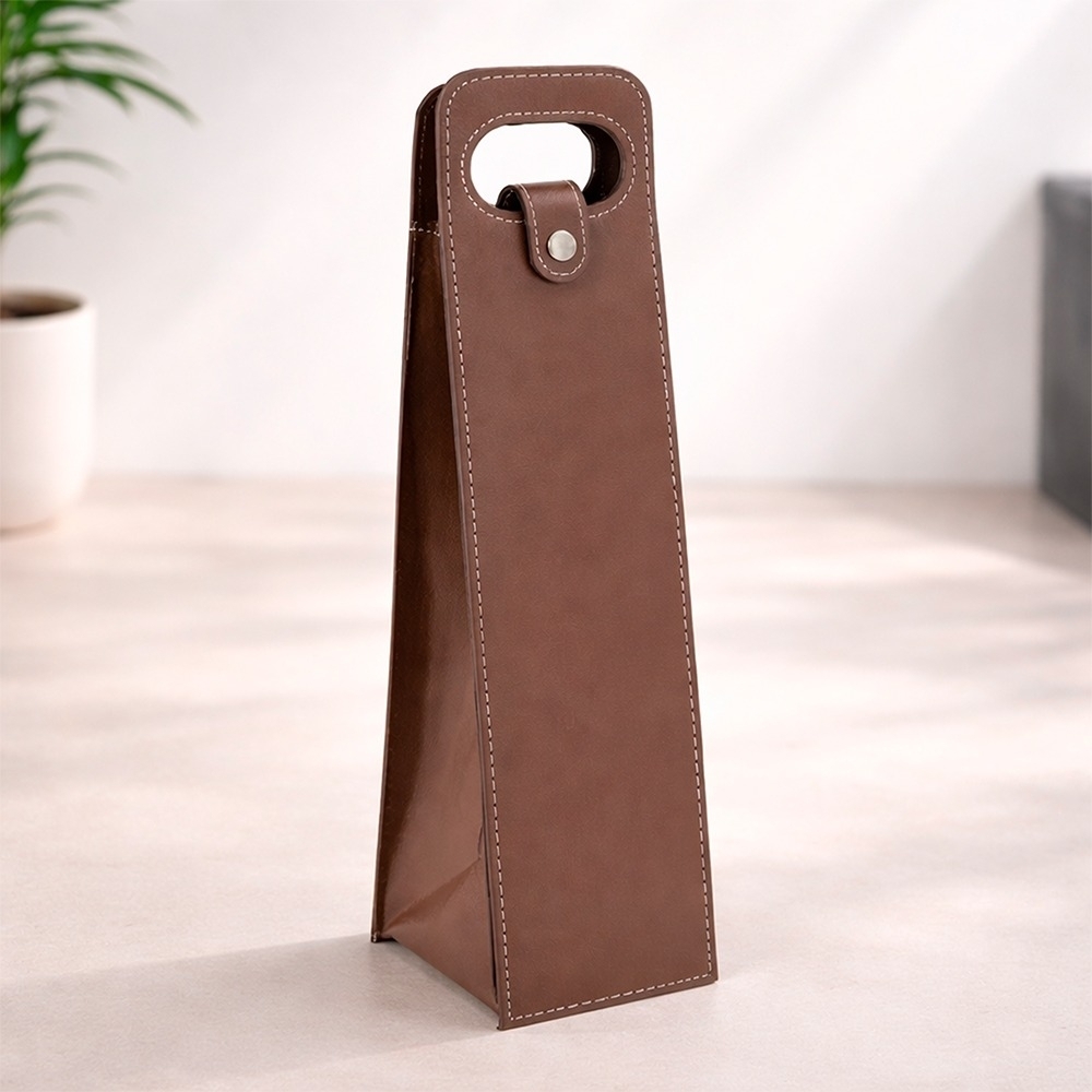 Porta-Vinho Couro Sintético Personalizado