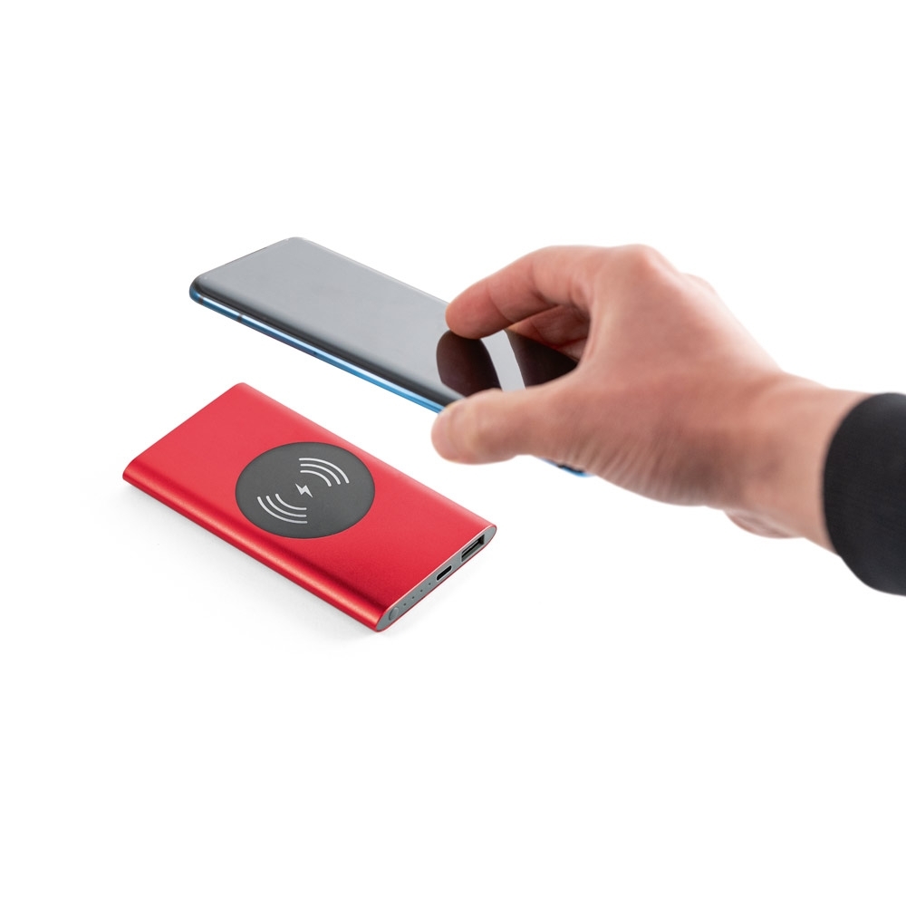 Power Bank Personalizado 4.000mAh com Carregamento por Indução