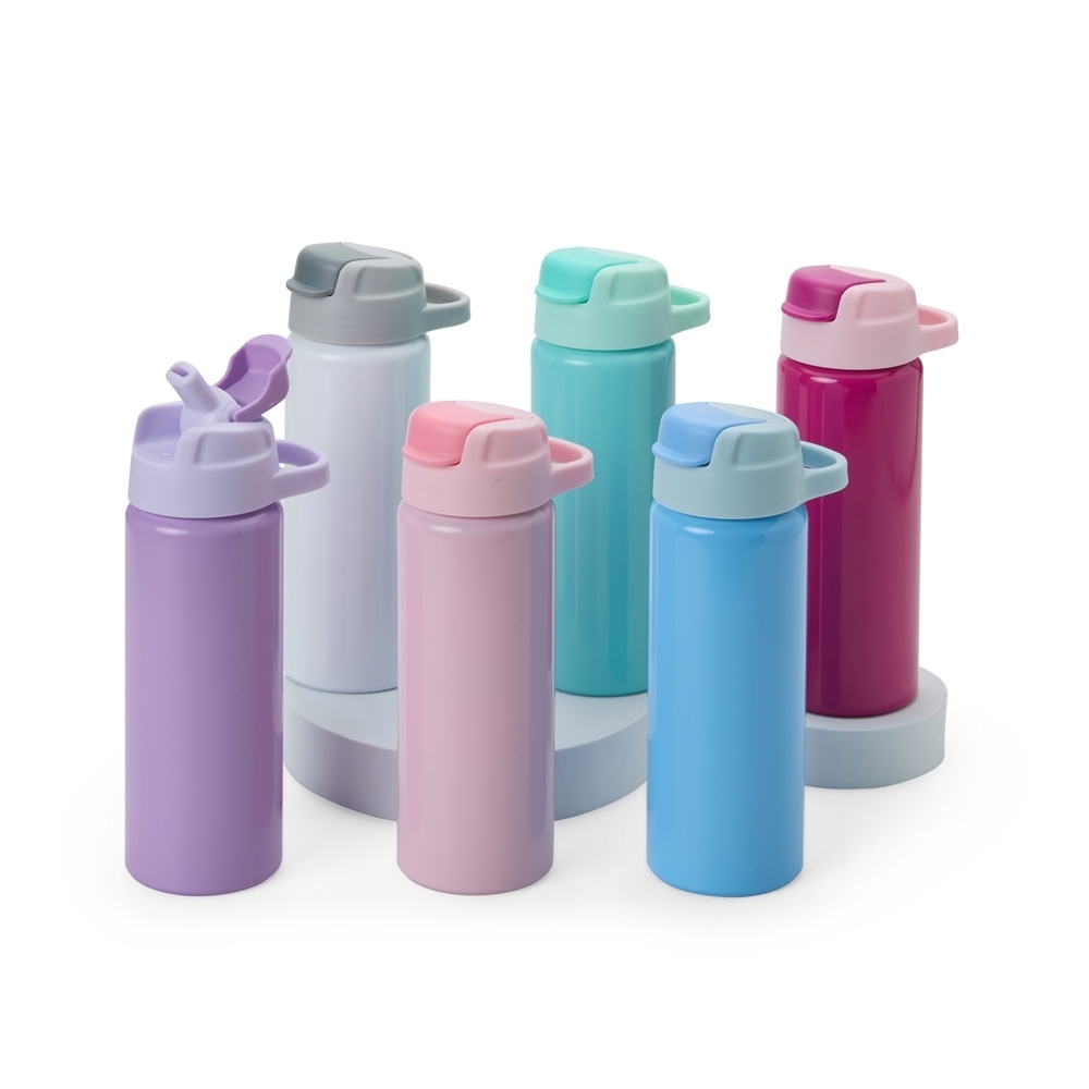 Squeeze de Alumínio 600ml com Tampa Higiênica