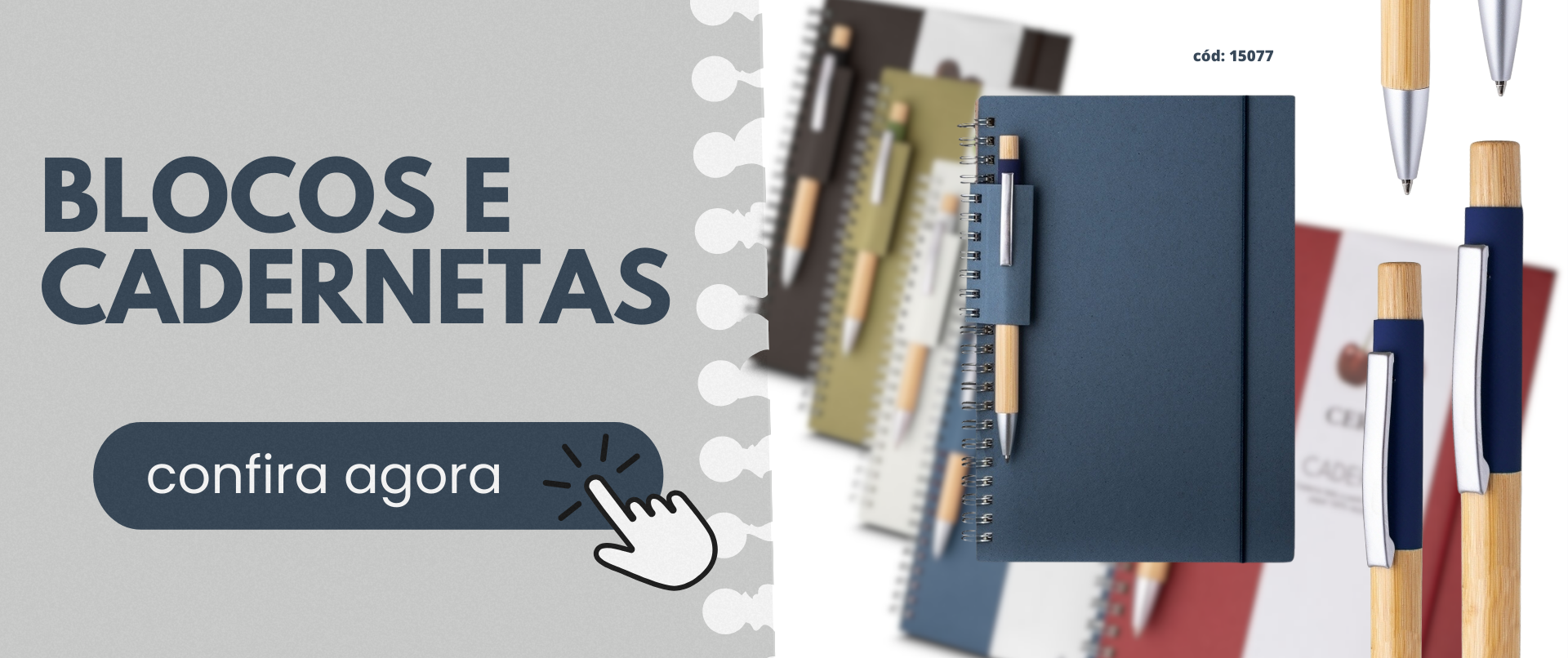 Blocos e cadernetas personalizadas